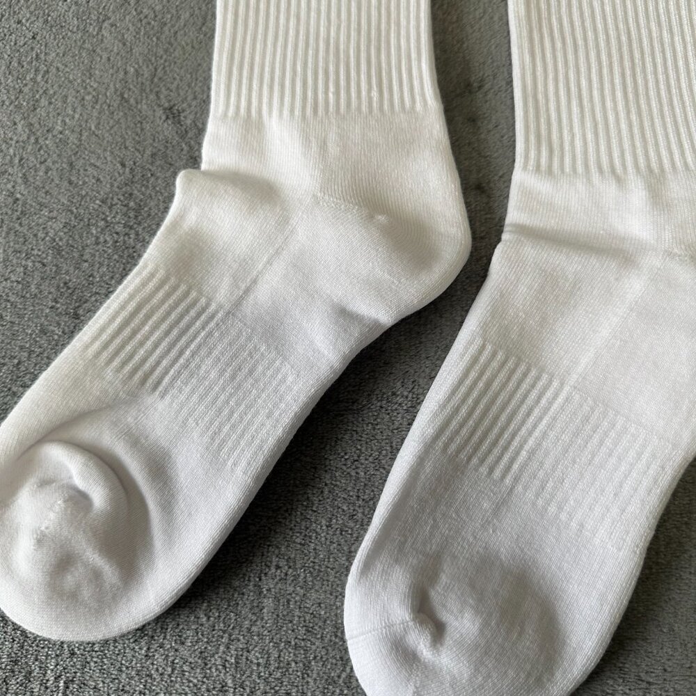 RHUDE red + black + white Vintage Cigarette box logo socks towel bottom - Picture 4 of 4